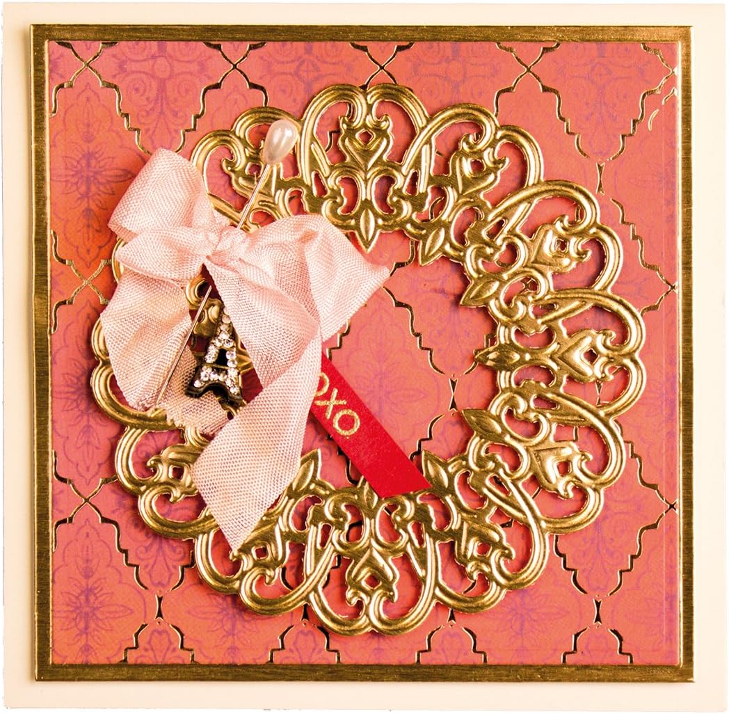 Spellbinders Shapeabilities Stanzform Fleur de Circle, Metall, braun, 22.1 x 13.9 x 0.2 cm 22.1 x 13