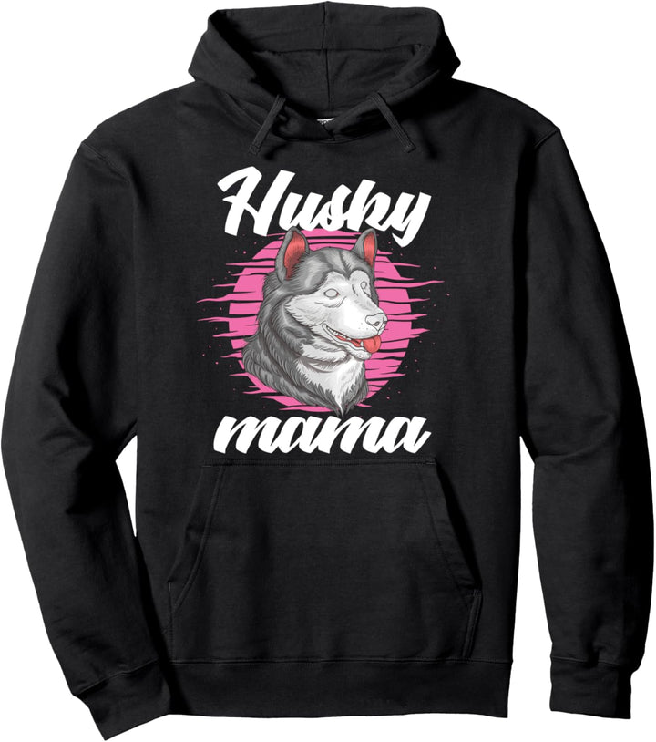 Husky Mama Sibirischer Schlittenhund Muttertag Husky Pullover Hoodie
