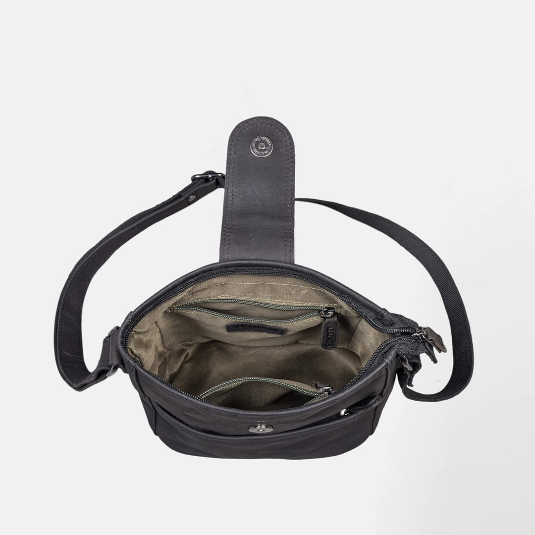 LEABAGS Leder Handtasche Damen I Premium Echtleder Umhängetasche I Damen Schultertasche I Damentasch