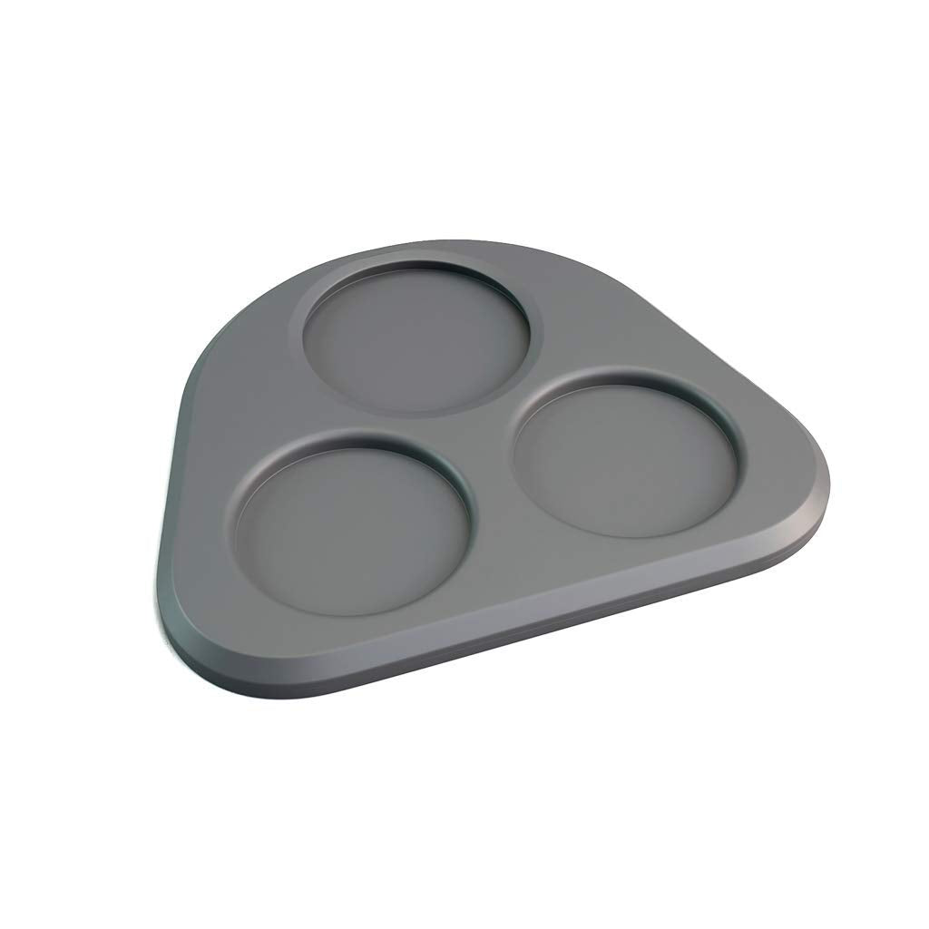 FinaMill Dreieckiges stapelbares Tablett für einfache Organisation von FinaPods 22.9 x 22.9 x 1.9 cm