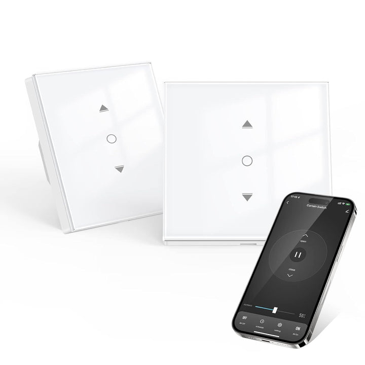 [6.1 Gen.] Smart Rolladenschalter, Maxcio Jalousieschalter mit Steuerbare LED, Kompatibel mit Alexa