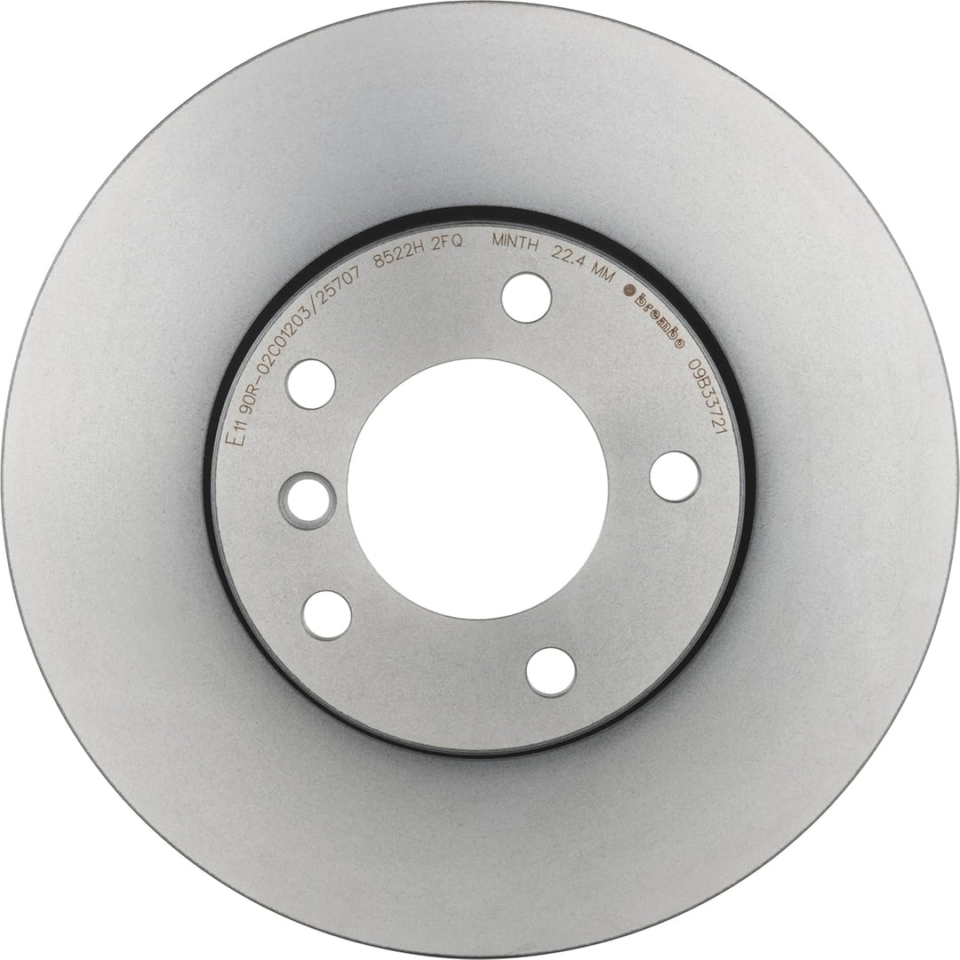 Brembo 09.B337.21 Vordere Bremsscheibe mit UV Lackierung Single, Single