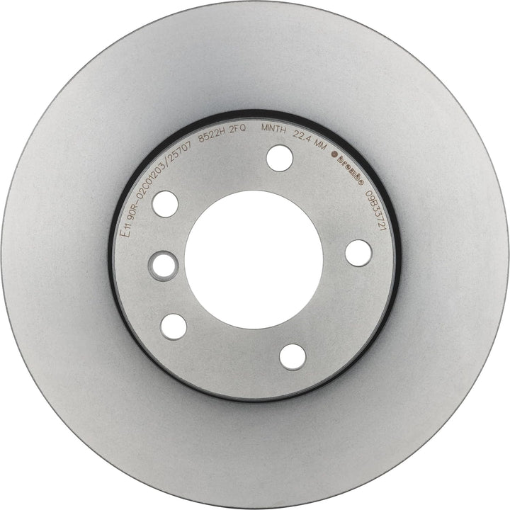 Brembo 09.B337.21 Vordere Bremsscheibe mit UV Lackierung Single, Single