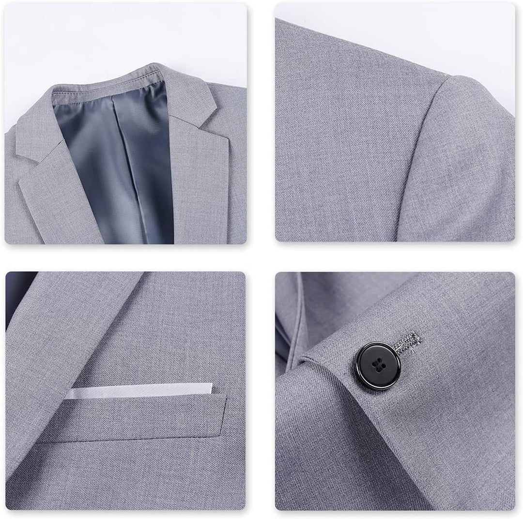 YOUTHUP Anzug Herren 3 Teilig Anzüge Slim Fit 2-Knopf Herrenanzug Modern Formell Sakko Weste Hose fü