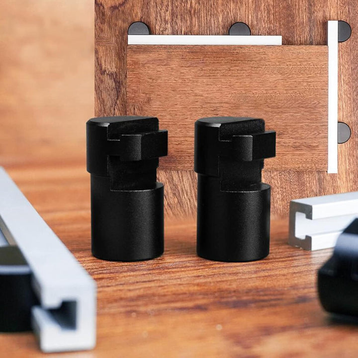 Holzbearbeitungstisch Werkbank Hilfswerkzeug, 2 Stück DIY Positionierbank Hobel Stop Baffle 19/20 mm