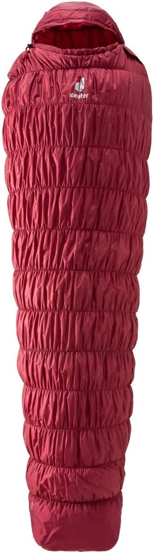 deuter Exosphere -6° Kunstfaser Schlafsack, cranberry-fire Zip right, Zip right