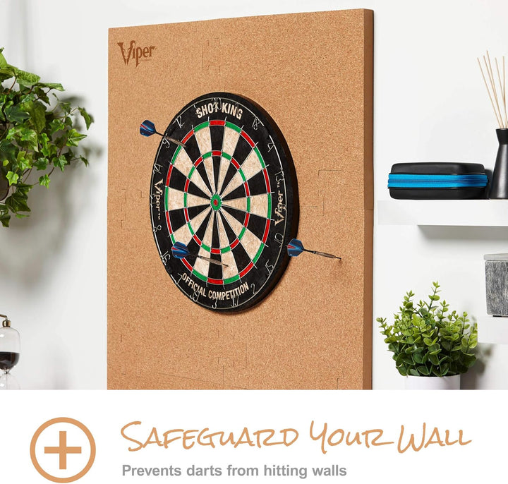 Viper Unisex – Erwachsene Wall Defender III Dartboard Surround Cork Dartscheibe, Hellbraun, 45" L x