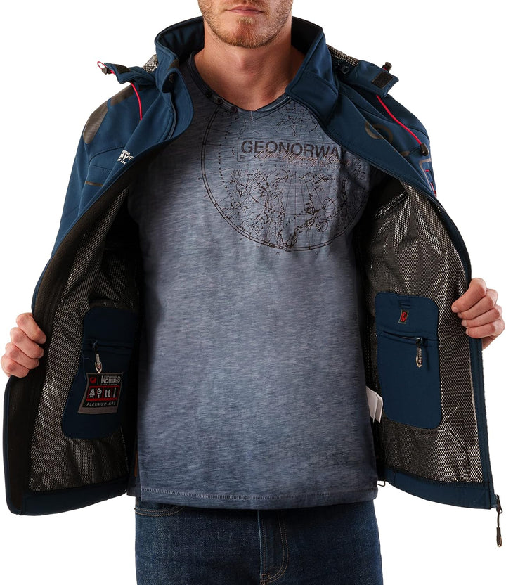 Geographical Norway Herren Tambour Herren Softshell Jacke S Navy, S Navy