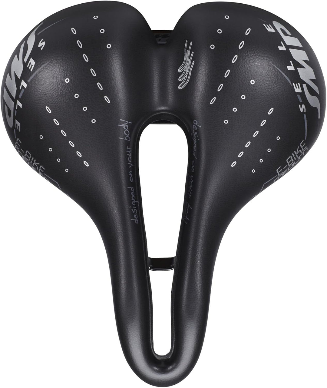 Selle SMP E-Bike Fahrradsattel Unisex (Medium) Schwarz 27 x 15 x 8 cm, Schwarz 27 x 15 x 8 cm