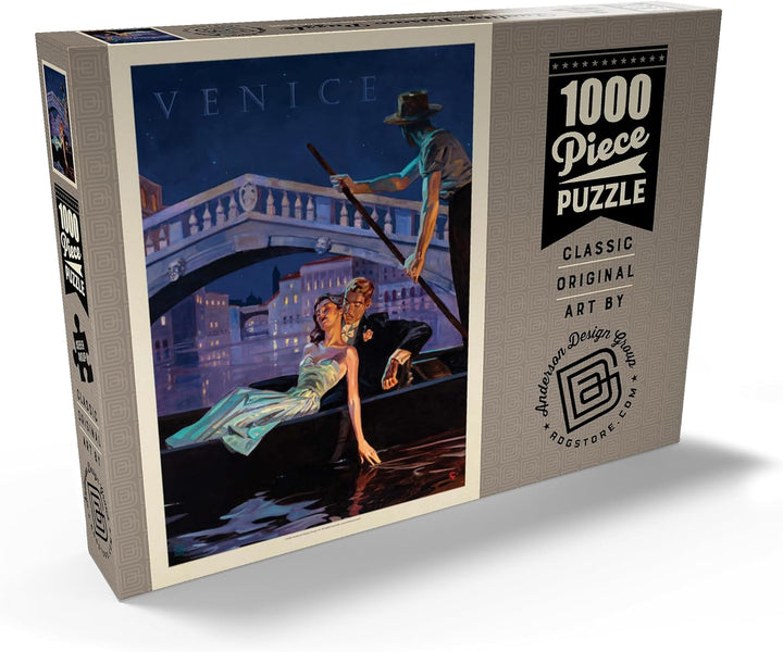 Italien: EIN Abend in Venedig, Vintage Poster - Premium 1000 Teile Puzzle - MyPuzzle Sonderkollektio