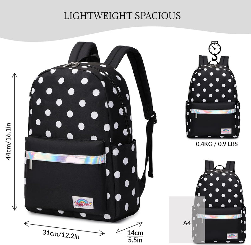 mygreen Rucksack Mädchen Kinderrucksack Schulrucksack Kinder - Grundschule Schultaschen Mädchen Vors