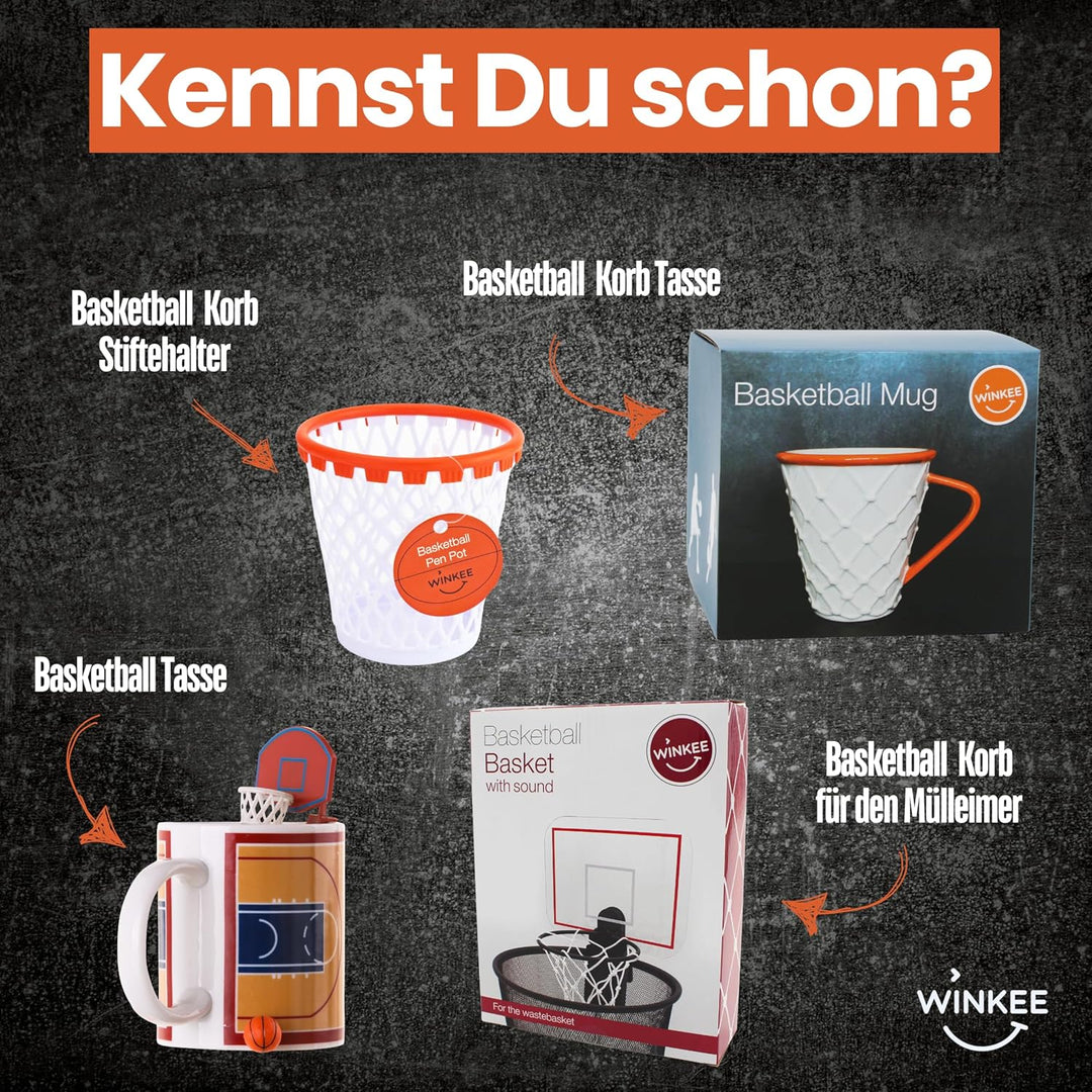 Winkee - Basketball Papierkorb I Basketball Korb Indoor Mülleimer I Mülleimer Kinderzimmer I Papierm