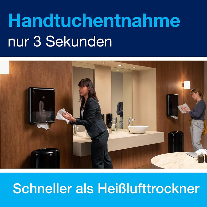 Tork PeakServe Mini-Spender für Endlos Papierhandtücher in Schwarz H5 Hohe Kapazität Elevation-Desig