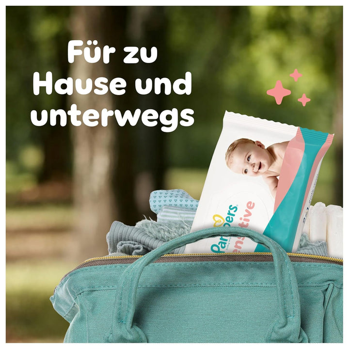 Pampers Sensitive Baby-Feuchttücher, 24 Packungen mit 80 Feuchttüchern 1920 Baby-Feuchttücher, 2-in-