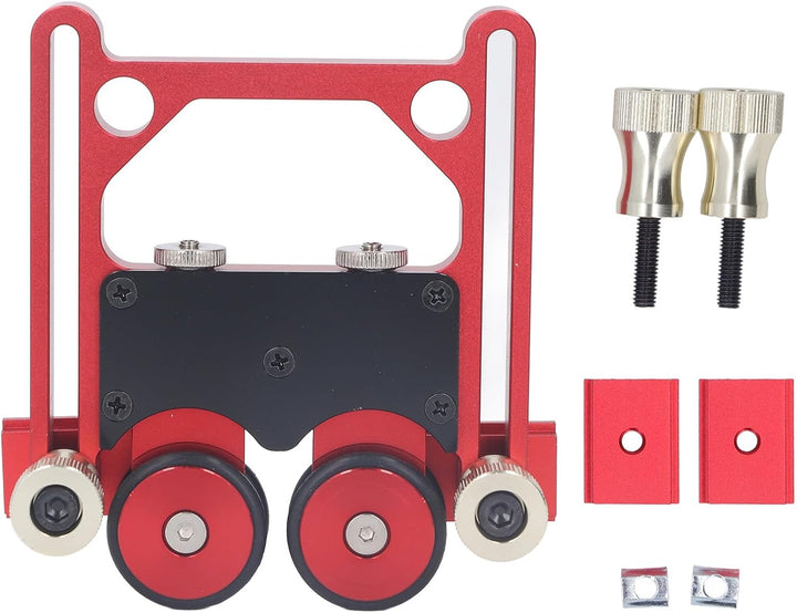 Andruckrolle für die Holzbearbeitung, Gute Sicherheit, Gummirad aus Aluminiumlegierung, Verstellbare