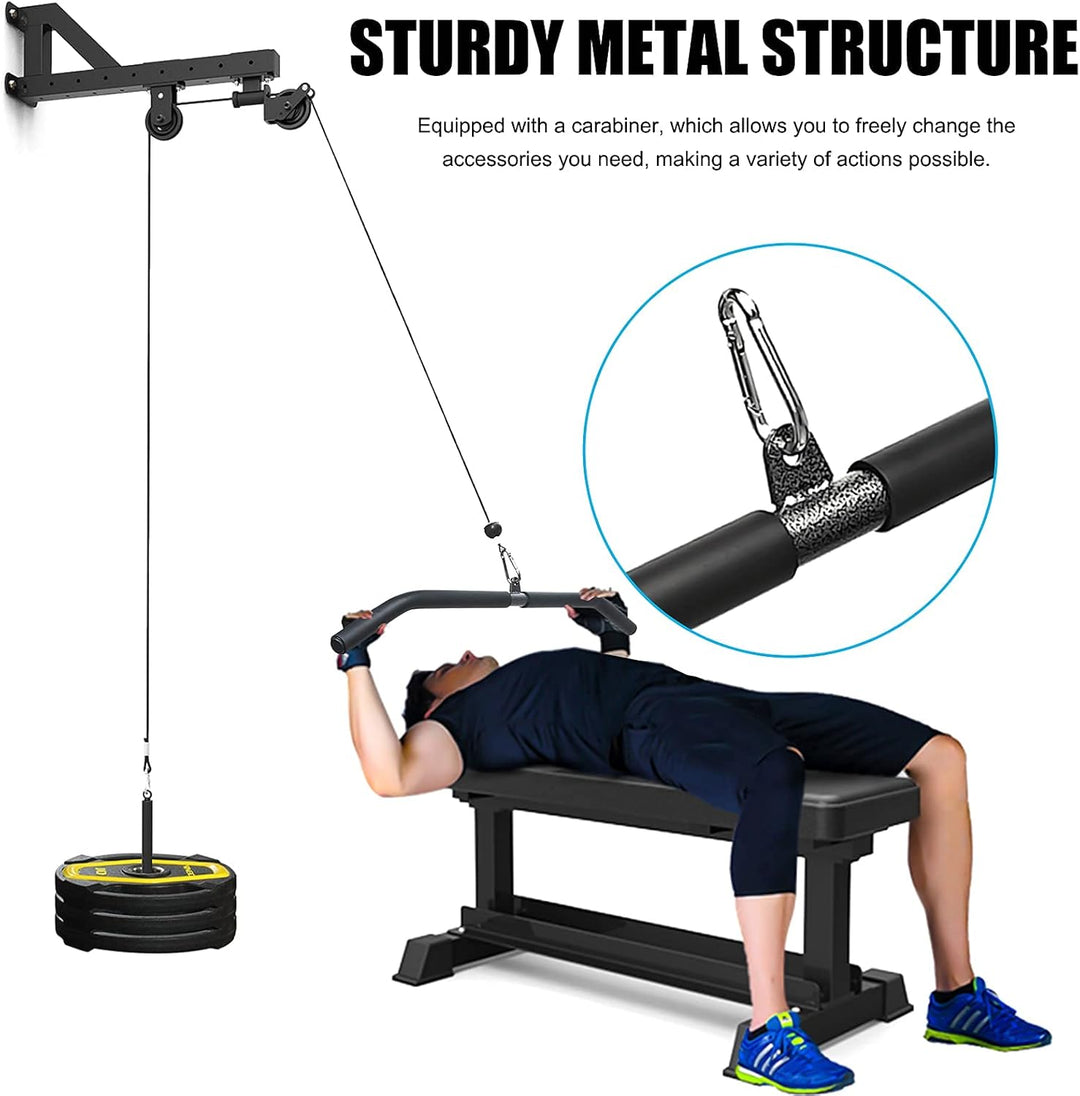 Lyndwin Latzugstange Bizeps Stange Klimmzugstangen Zugstange Muskelzugstange für Zuhause Bodybuildin