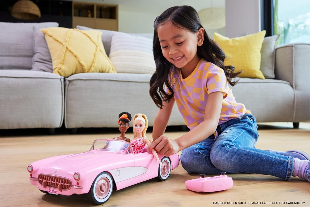 Hot Wheels Ferngesteuertes Auto, R/C Barbie Corvette - ferngesteuertes Fahrzeug, 1956 Corvette Sting