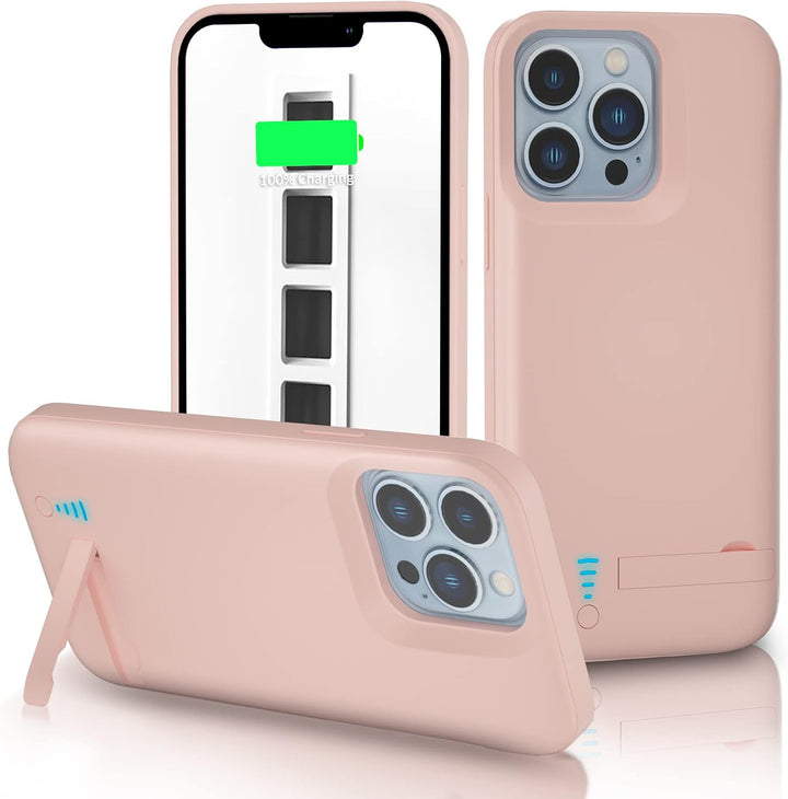 Gladgogo Akku Hülle für iPhone 13 Pro Max/12 Pro Max, [6800 mAh] Zusatzakku Battery Case Akkuhülle M
