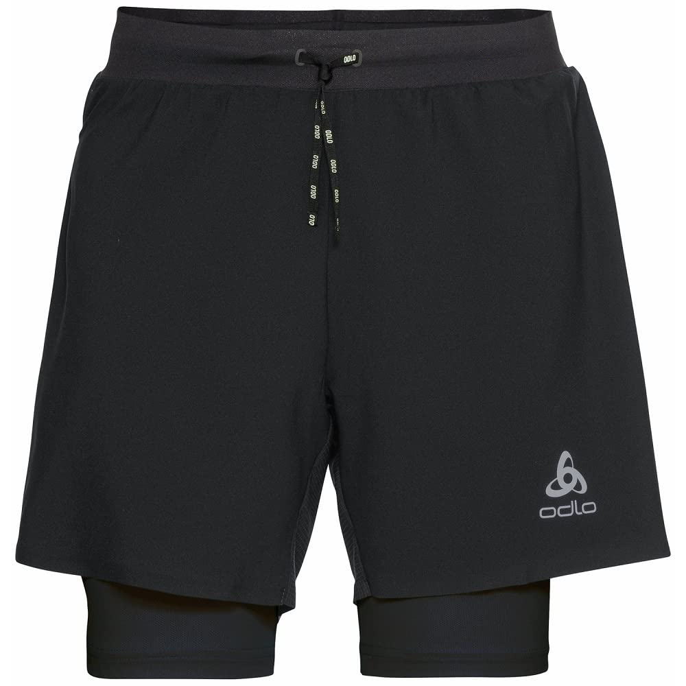 Odlo Herren Laufshorts Axalp Trail 6 Inch_322552 S Schwarz, S Schwarz