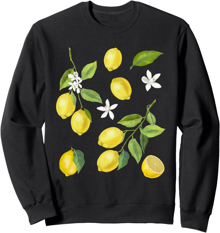 Sommer Zitrone Früchte Zitronen Sweatshirt