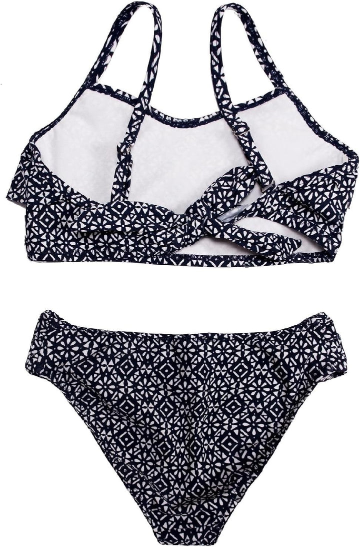 La-V Mädchen Bikini 116-122 Margerite -Navy, 116-122 Margerite -Navy