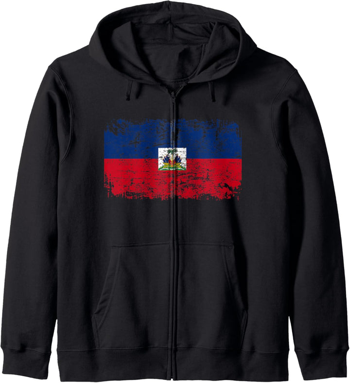 HAITI Flagge | Damen Herren Kinder HAITI Kapuzenjacke