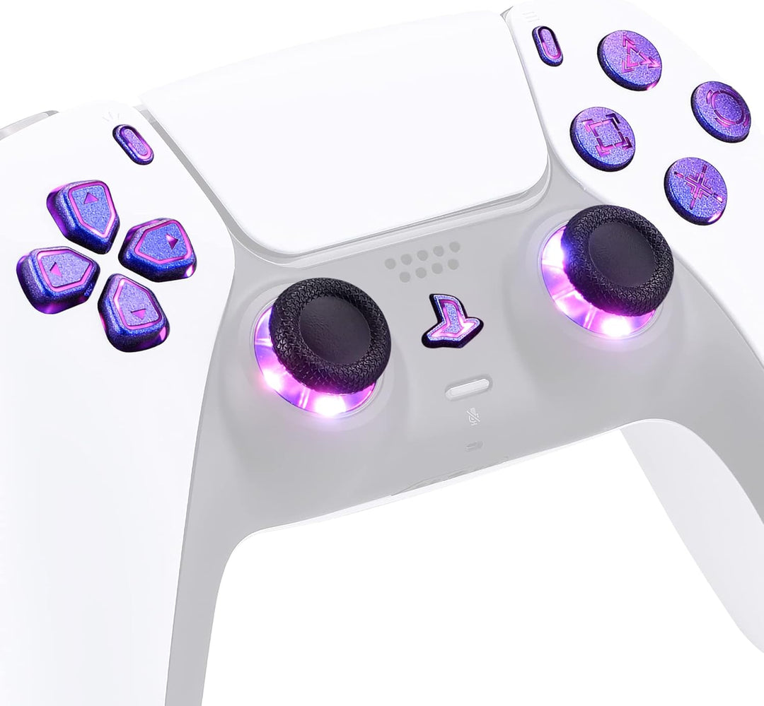 eXtremeRate DTF V3 LED Kit für ps5 Controller Ersatz Leuchttaste D-Pad Thumbsticks SHARE-/PS-Taste R