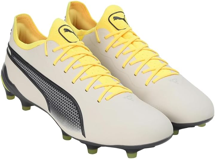 PUMA Herren Football Boots 39 EU Alpine Snow Asphalt Yellow Blaze, 39 EU Alpine Snow Asphalt Yellow