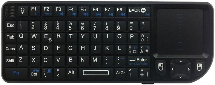 Rii Mini X2 Wireless + Bluetooth (italienisches Layout) - Mini-Tastatur mit Hintergrundbeleuchtung,