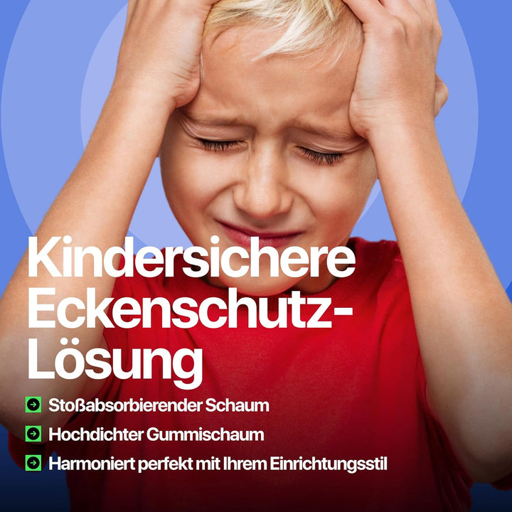 4.5m Schutzgitter und 4 Selbstklebende Ecken für scharfe Kanten und Ecken, Grau Komf-15GR, Komf-15GR