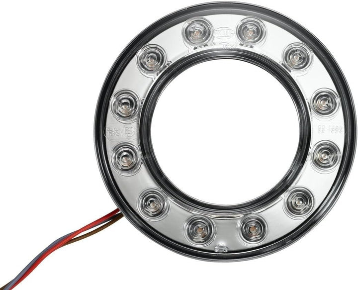 HELLA - Heckleuchte - LED - 24V - Anbau/Einbau - Lichtscheibenfarbe: glasklar - LED-Lichtfarbe: rot