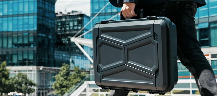 TOMcase Laptop Koffer 16-18 Zoll wasserdicht - ECO Schutzkoffer - Outdoor | Koffer für Notebook Tabl