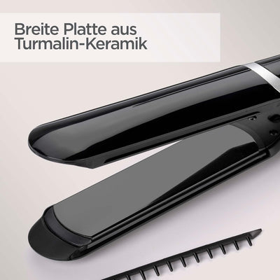 BaByliss Sleek Control Wide Glätteisen mit Ionen-Technologie und extra langen & breiten Platten mit