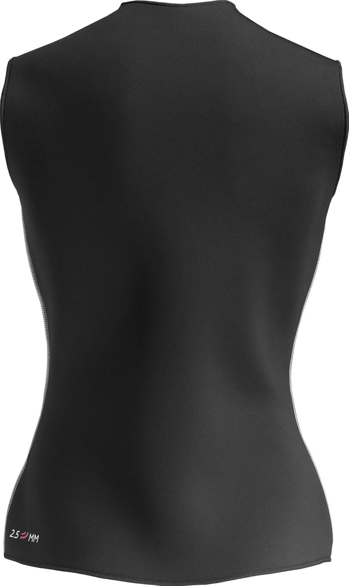 Cressi Base Layer Core Vest Lady 2.5mm - Ärmelloser Unteranzug für Frauen, Schwarz Schwarz M, Schwar