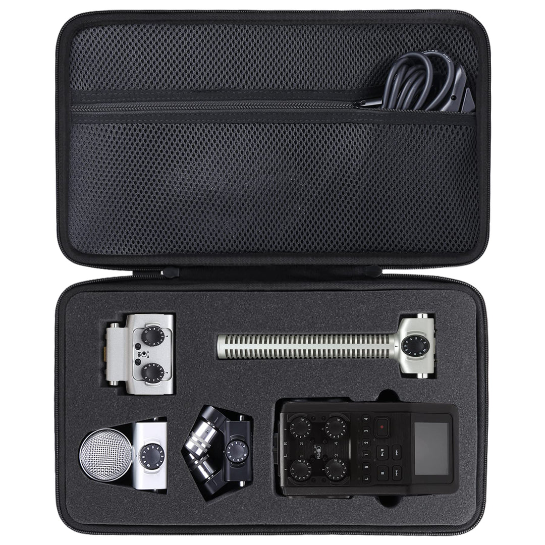 co2CREA Hart Reise Schutz Hülle Etui Tasche für Zoom H6 All Mobiler Audio Rekorder,Fits SSH-6 / EXH-