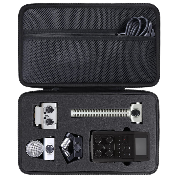 co2CREA Hart Reise Schutz Hülle Etui Tasche für Zoom H6 All Mobiler Audio Rekorder,Fits SSH-6 / EXH-