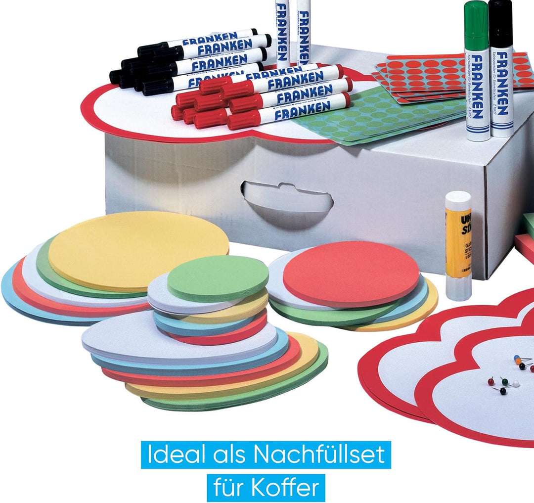 FRANKEN Moderationsbox, Moderationsset mit über 1.500 Teilen, Karton, UMMSB Kartonbox 1500+ Teile, K