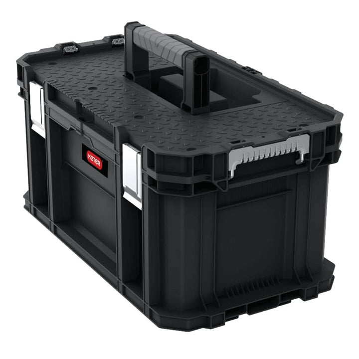 Keter Connect Werkzeugkasten, 54x31.2x27.5 cm, mit herausnehmbaren Einsatz, stapelbar (Connect Syste