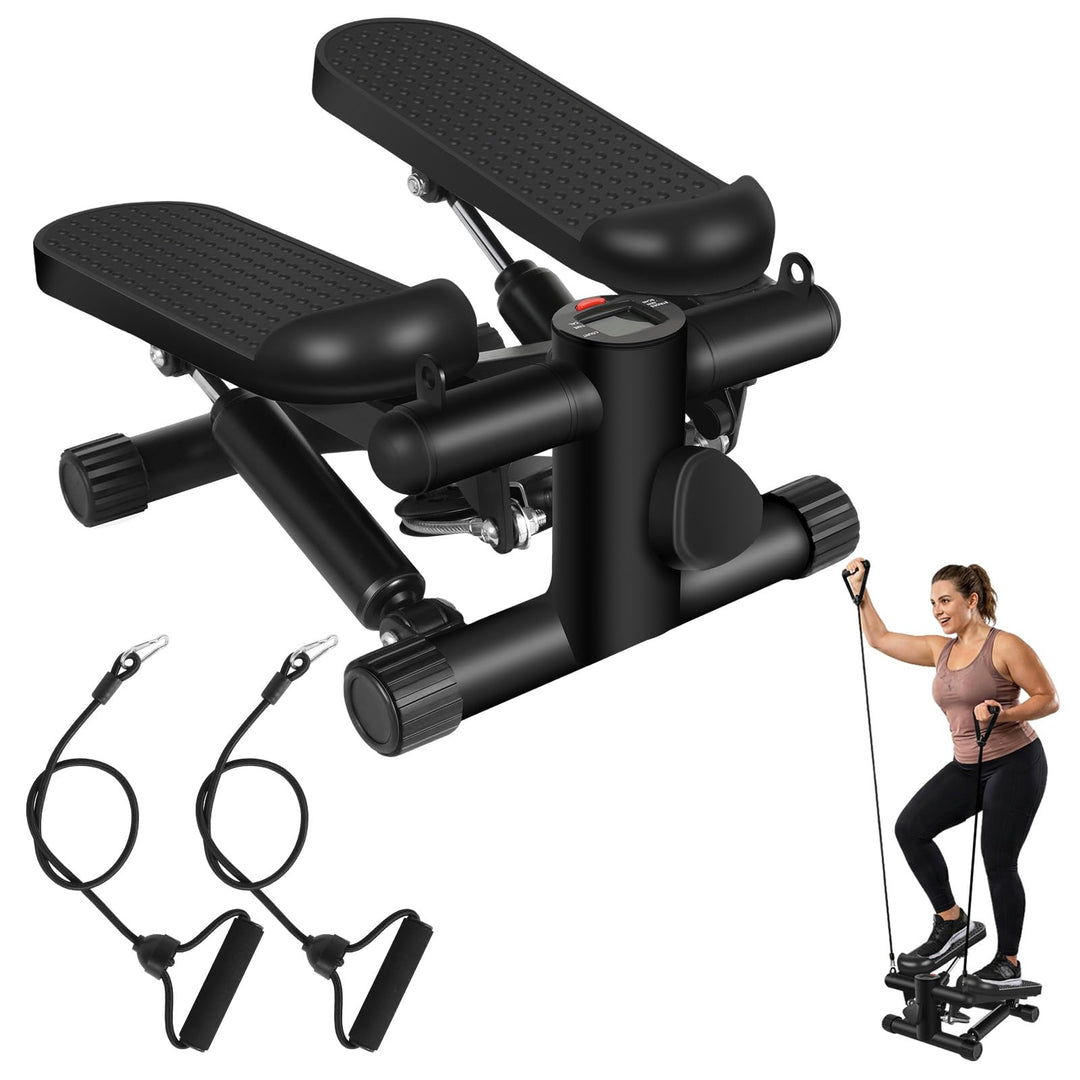 himaly Mini Stepper für Zuhause, Exercise Stair Stepper 100kg, Treppensteiger Fitnessgerät with Wide