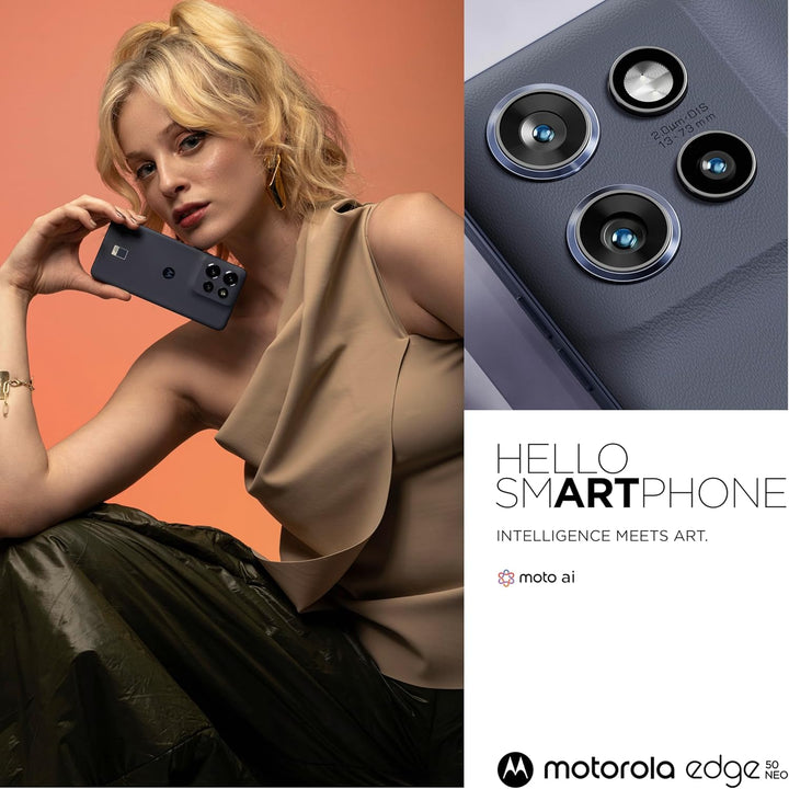 Motorola edge50 neo Smartphone (6,36"-Super-HD-Display, 50-MP-Kamera mit Moto-KI, 12/512 GB, 4310 mA