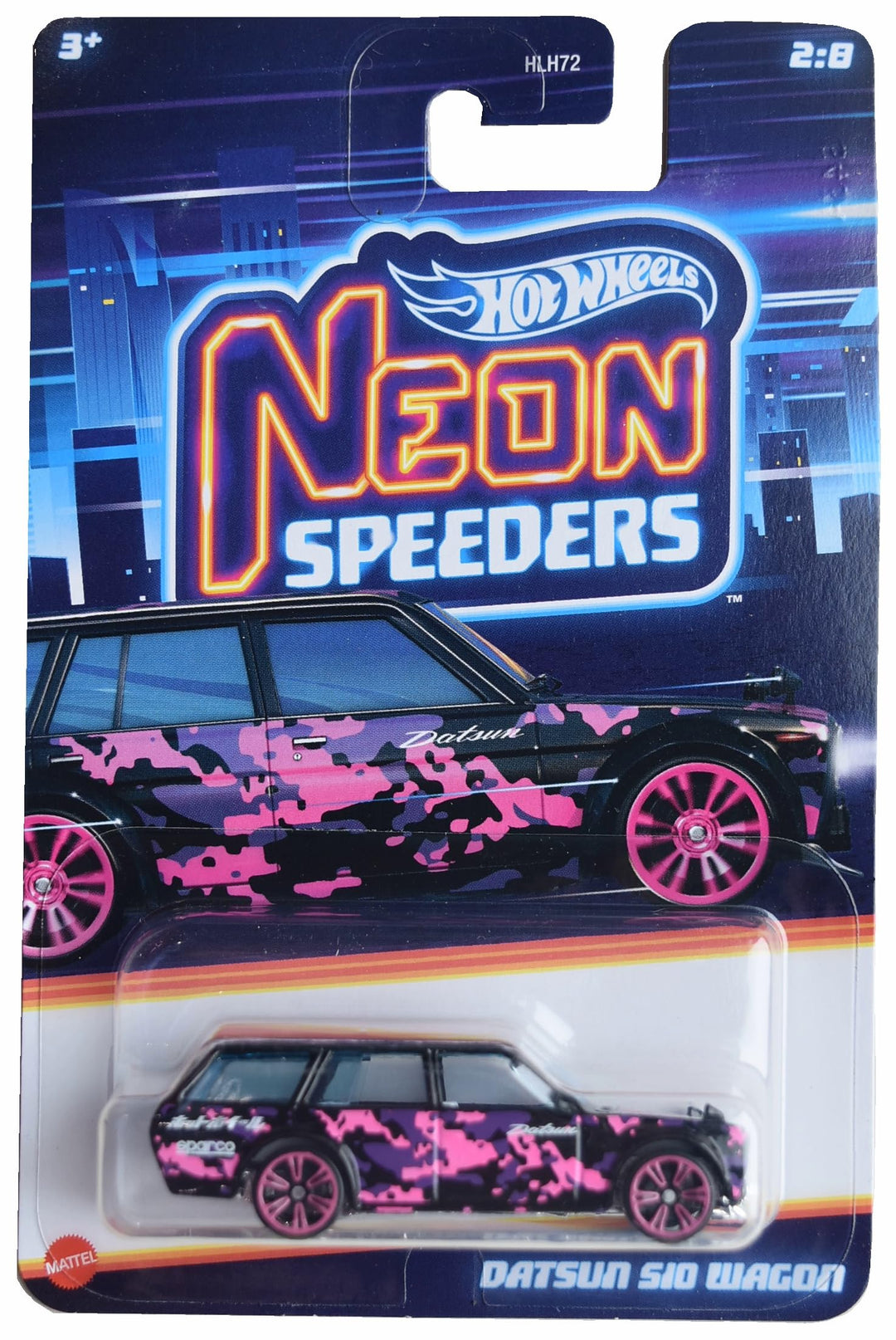 Hot Wheels Datsun 510 Wagon, Neon Speeders 2/8
