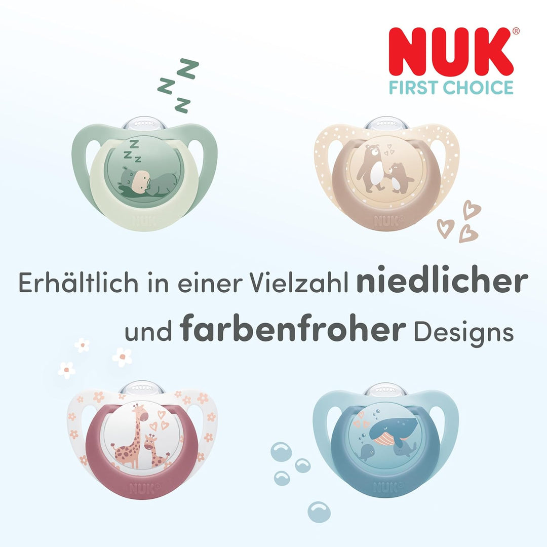 NUK First Choice Perfect Start Babyflaschen-Set | 0–6 Monate | 4 x Anti-Kolik-Trinkflaschen (150 ml,