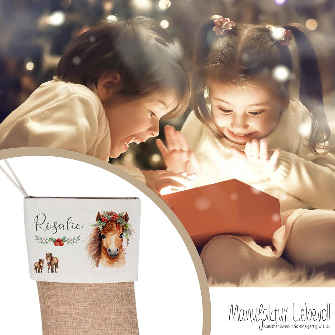 Manufaktur Liebevoll I Nikolausstrumpf Nikolausstiefel personalisiert Kinder Erwachsene Weihnachtsst