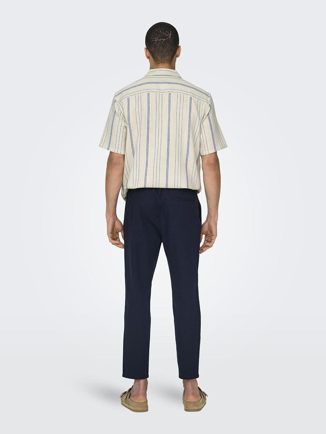 ONLY &amp; SONS Male Jogginghose Verjüngt Mid Rise Hose XL Dark Navy, XL Dark Navy