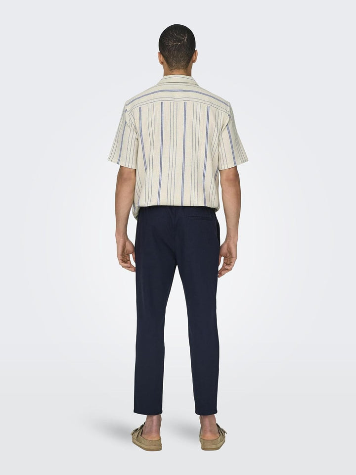 ONLY &amp; SONS Male Jogginghose Verjüngt Mid Rise Hose XL Dark Navy, XL Dark Navy