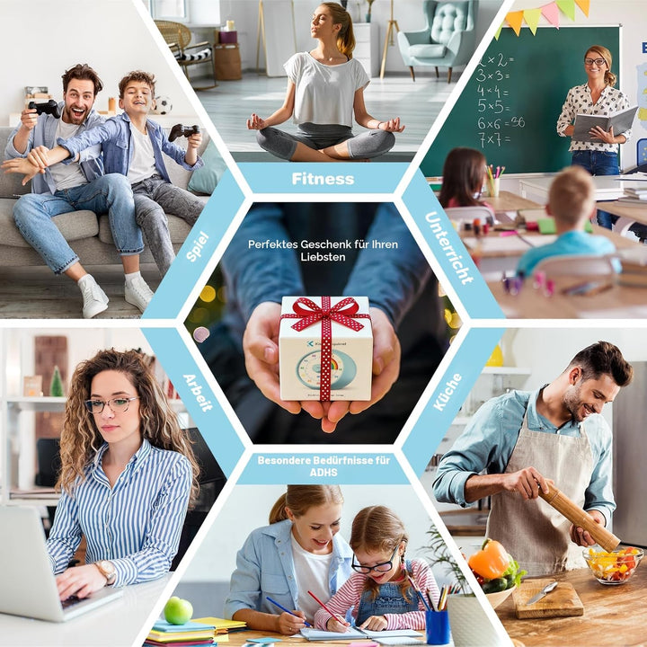 Visueller Timer für Kinder, 60-Minuten Countdown für Klassenzimmer Büro Küche, Schreibtisch Timer Ki
