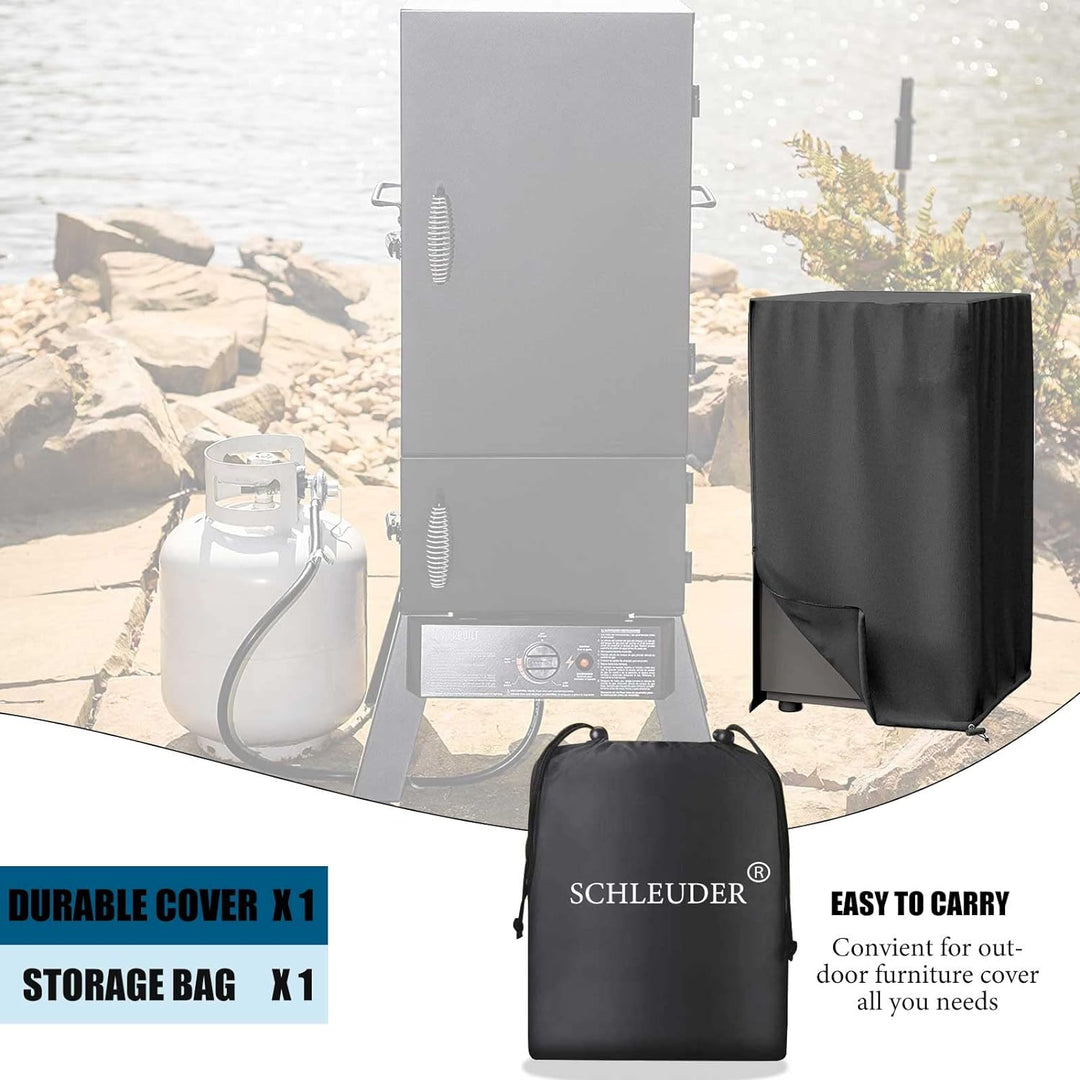 Räucherofen Abdeckhaube Schutzhülle, Smoker Abdeckung Wetterfest, Smoker Abdeckung Mit Schornstein,