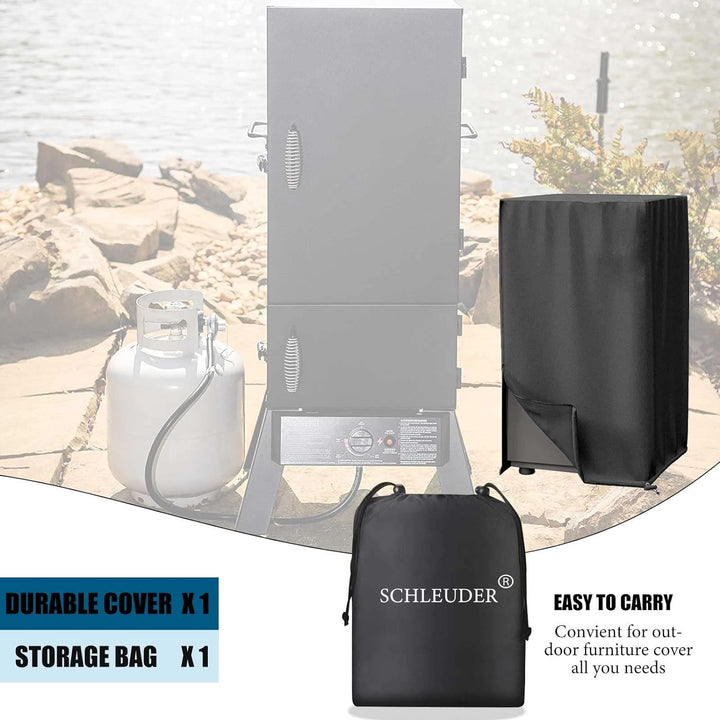 Räucherofen Abdeckhaube Schutzhülle, Smoker Abdeckung Wetterfest, Smoker Abdeckung Mit Schornstein,