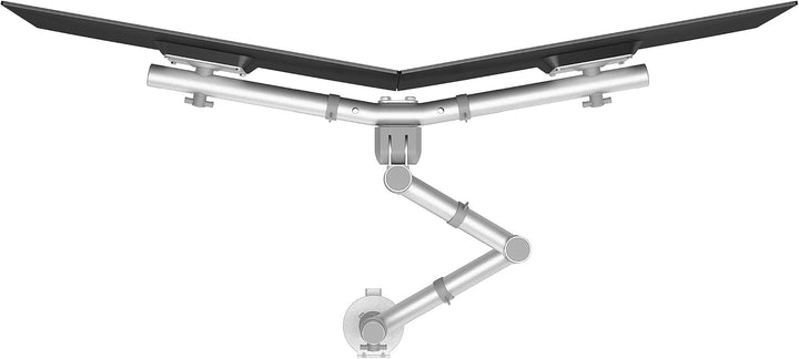 Dataflex Viewgo Monitorarm - Schreibtisch 132 Silber, Platzsparender ergonomischer Monitorständer fü