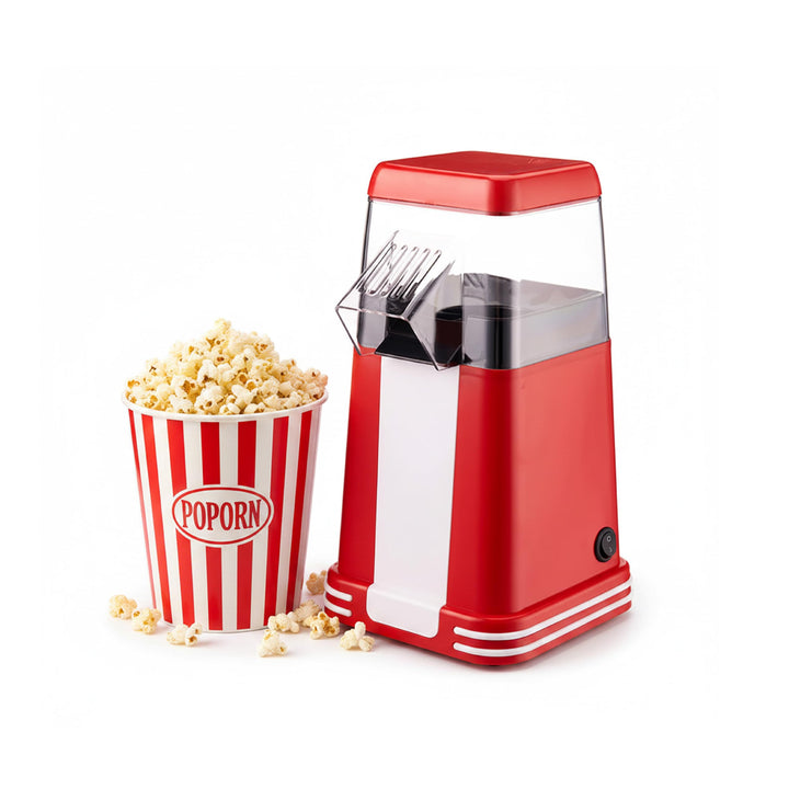 Baroni Home Popcorn Maschine mit Heissluft 1200 W, ohne Öl und Fett, Popcorn in 2-3 Minuten, Dosierd